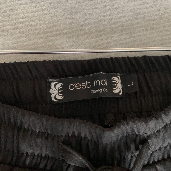 C’est Moi Size Large Black Jogger pant - Picture 3 of 4